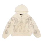 Werighteous "Tatted Believer" Zip Up (Cream)