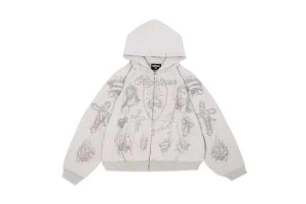 Werighteous "Tatted Believer" Zip Up (Grey)